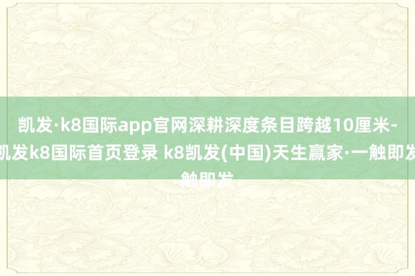 凱發(fā)·k8國際app官網(wǎng)深耕深度條目跨越10厘米-凱發(fā)k8國際首頁登錄 k8凱發(fā)(中國)天生贏家·一觸即發(fā)