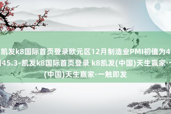 凱發(fā)k8國際首頁登錄歐元區(qū)12月制造業(yè)PMI初值為45.2 預(yù)期45.3-凱發(fā)k8國際首頁登錄 k8凱發(fā)(中國)天生贏家·一觸即發(fā)